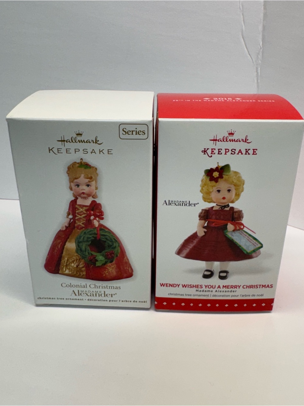 Hallmark Keepsake Madame Alexander Dolls in Red and Gold Boxes